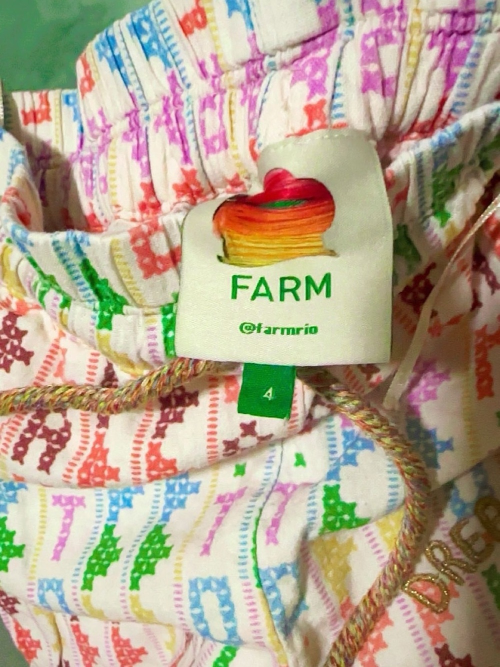 FARM Rio Multicolor Star-Patterned Jogger Pants - Picture 2 of 4